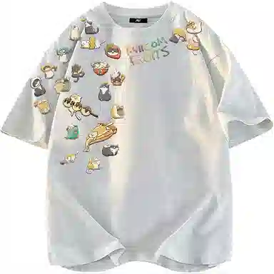 K411 Vintage Cat Logo T-Shirt