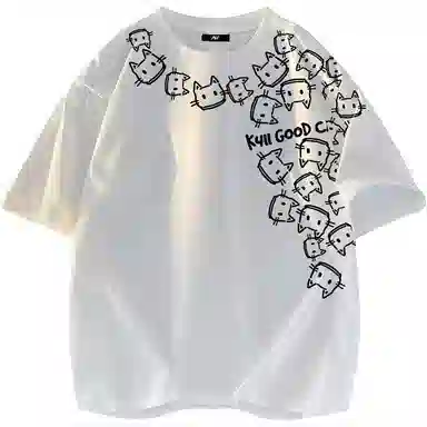K411 Creative Cat Logo T-Shirt
