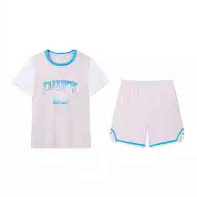 大童 特步 舒适柔软亲肤休闲运动套装