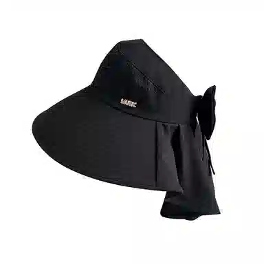 稻草人 夏季大檐遮阳空顶披肩帽 户外防紫外线 休闲百搭  涤纶 防晒帽 女款