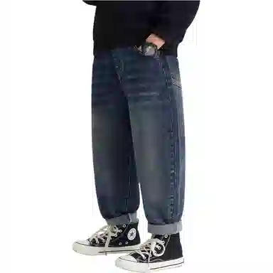 左西 复古洋气中腰牛仔裤 中童