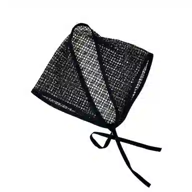 杨同学 法式针织镂空 涤纶 头巾 女款