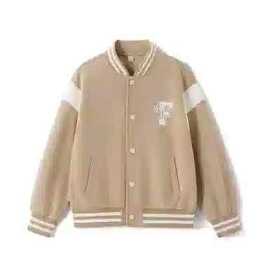 青蛙王子 字母印花舒适单排扣长袖棒球服 儿童款