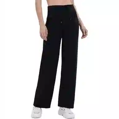 欧迪芬 宽松女抽绳舞蹈裤高腰显瘦健身阔腿瑜伽运动长裤 女款