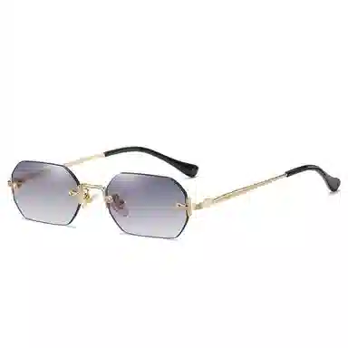 SOMAN Fashion Polygon Frameless Sunglasses