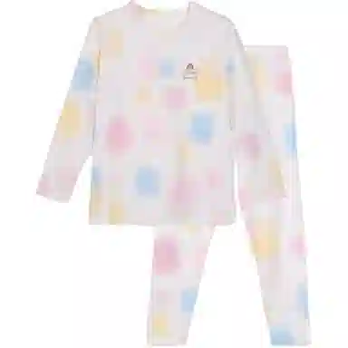 久岁伴 透气柔软亲肤家居服 白色青少年