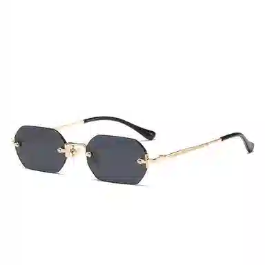SOMAN Fashion Polygon Frameless Sunglasses