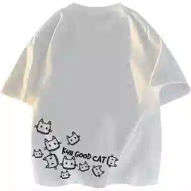 K411 Creative Cat Logo T-Shirt
