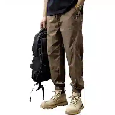 尘映 轻薄束脚宽松大码速干运动夏季裤子休闲裤 男款