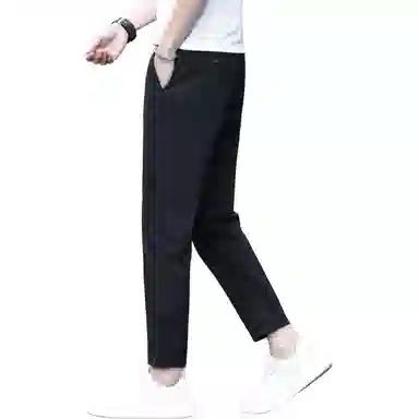 吉肯蒂 薄款修身直筒弹力商务九分裤休闲裤 男款
