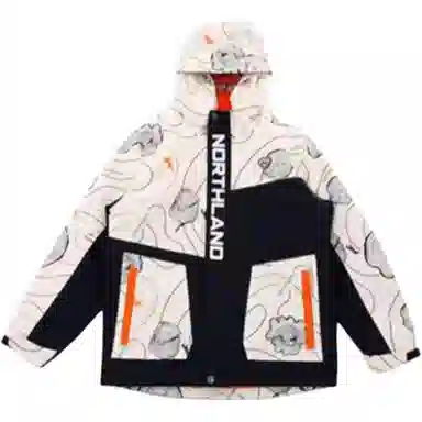 诺诗兰 连帽舒适保暖透气防泼水冲锋衣 青少年