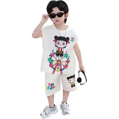 木木屋休闲运动套装 百搭透气亲肤舒适潮流 中小童