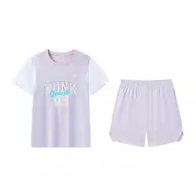 大童 特步 舒适柔软亲肤休闲运动套装