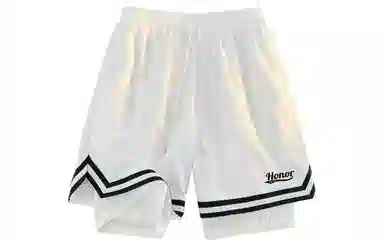 王者荣耀 不过膝美式训练网眼透气五分假两件运动宽松休闲短裤篮球裤 男女同款