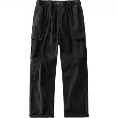 赞仕 美式复古纯色宽松户外直筒工装裤 男款