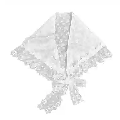 杨同学 复古气质蕾丝三角 棉 头巾 女款