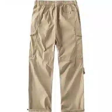 赞仕 美式复古纯色宽松户外直筒工装裤 男款