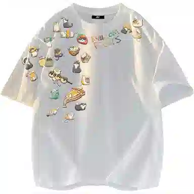 K411 Vintage Cat Logo T-Shirt