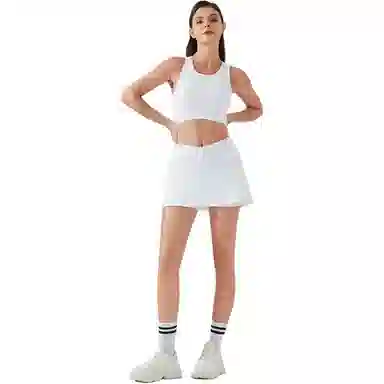 欧迪芬 夏季假两件运动羽毛球短裙女速干透气网球裙高腰半身裙健身套装 女款