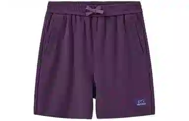 英氏 透气柔软纯色短裤 儿童款 茄子紫