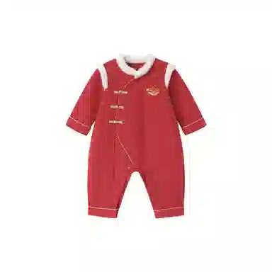 英氏 小鱼刺绣舒适保暖连体衣 婴幼童