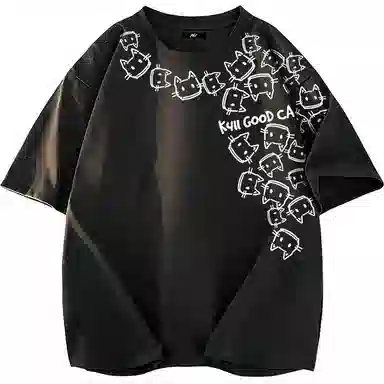 K411 Creative Cat Logo T-Shirt