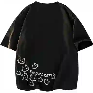 K411 Creative Cat Logo T-Shirt