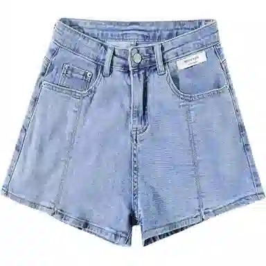 法文箱子 修身百搭简约牛仔短裤 女款