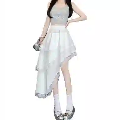 思蓓儿 时尚简约百搭纯色休闲长裙 女款