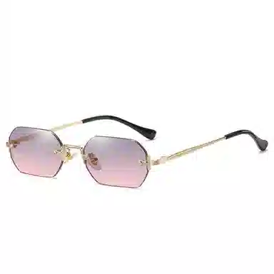 SOMAN Fashion Polygon Frameless Sunglasses