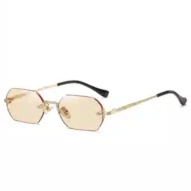 SOMAN Fashion Polygon Frameless Sunglasses