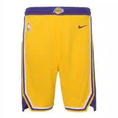 NBA x Nike Lakers Colorblock Kids Shorts Yellow