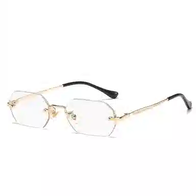 SOMAN Fashion Polygon Frameless Sunglasses