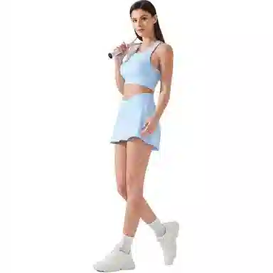 欧迪芬 夏季假两件运动羽毛球短裙女速干透气网球裙高腰半身裙健身套装 女款