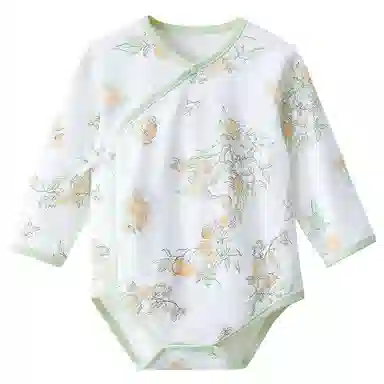 十月结晶 植物图案舒适透气亲肤连体衣 婴幼童