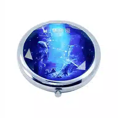 计轩 十二星座双面折叠化妆镜