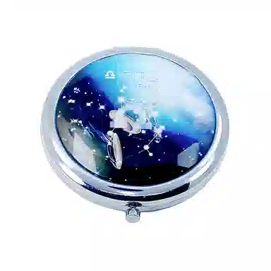 计轩 十二星座双面折叠化妆镜