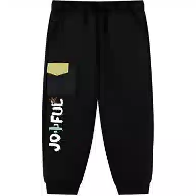 中小童 乔丹针织运动裤 舒适柔软百搭 黑色