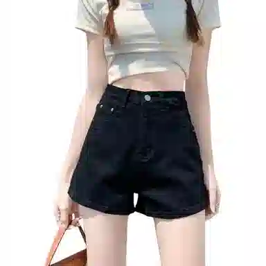 怪力萝莉 高腰薄款舒适牛仔短裤 女款