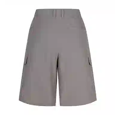 速写 黑支线 宽松纯色简约直筒休闲短裤 男款