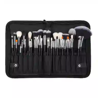 计轩  木柄扇形刷散粉刷化妆刷 柔软