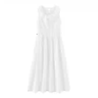 森马 纯色通勤百搭无袖连衣裙 女款