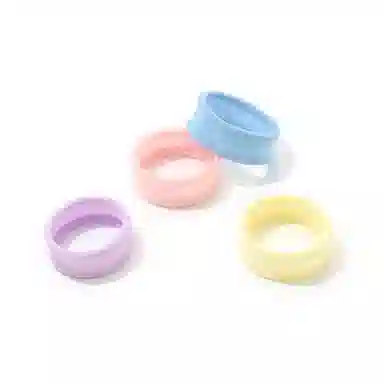 如花梦 甜美风糖果色宽边 布艺 发圈 女款