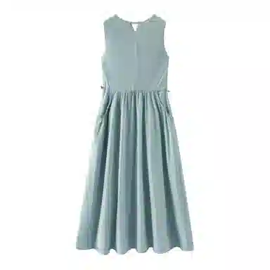 森马 纯色通勤百搭无袖连衣裙 女款