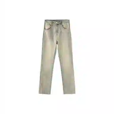 布客行 美式高街复古水洗百搭休闲直筒牛仔裤 男女同款