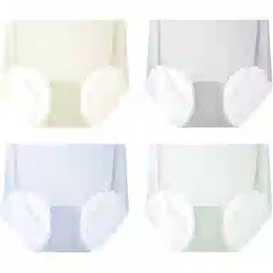 芭芭鸭 简约纯色轻薄内裤 组合装青少年