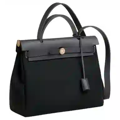 HERMES Herbag Zip 31 Bag Officier Vert cyprsArdoise