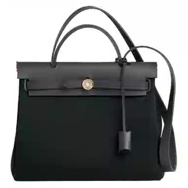 HERMES Herbag Zip 31 Bag Officier Vert cyprsArdoise