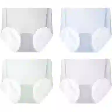 芭芭鸭 简约纯色轻薄内裤 组合装青少年