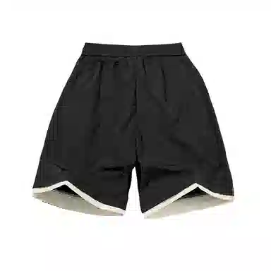 红蜻蜓 美式复古高街设计感经典高级舒适宽松百搭日常通勤潮流时尚简约直筒运动健身五分休闲短裤 男女同款